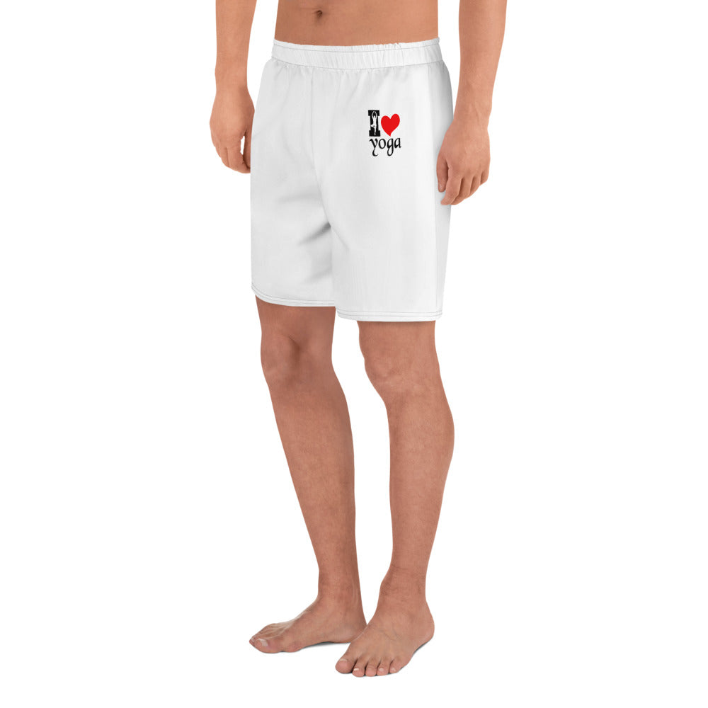 I LOVE YOGA - Men's Athletic Long Shorts