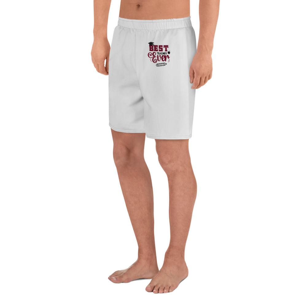 BEST TEACHER EVER - Men's Athletic Long Shorts