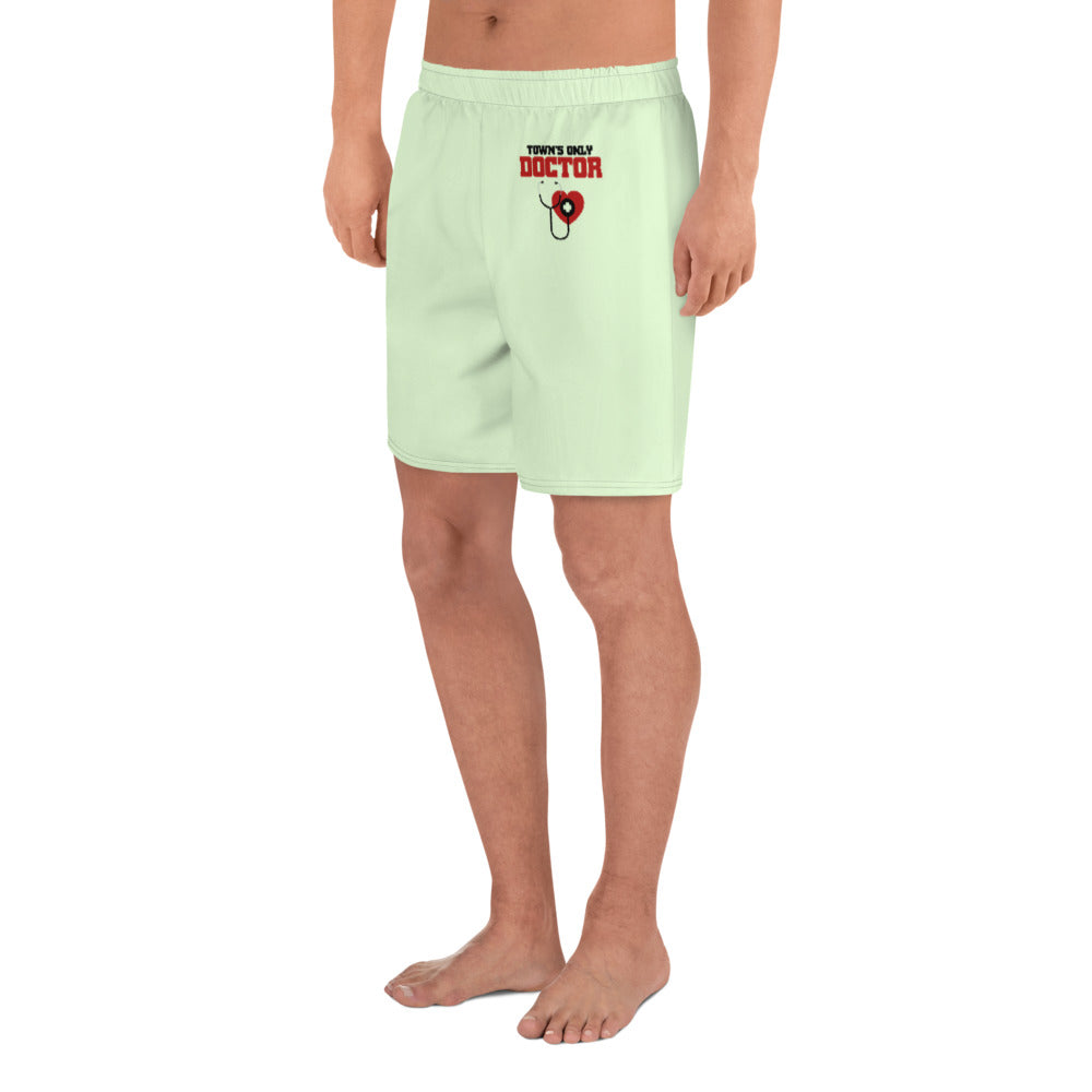 TOWN'S ONLY DOCTOR - Men's Athletic Long Shorts