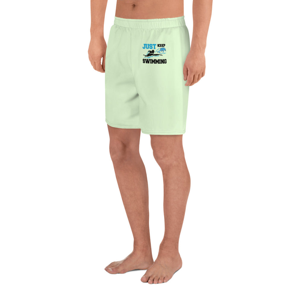 JUST KEEP SWIMMING - Men's Athletic Long Shorts