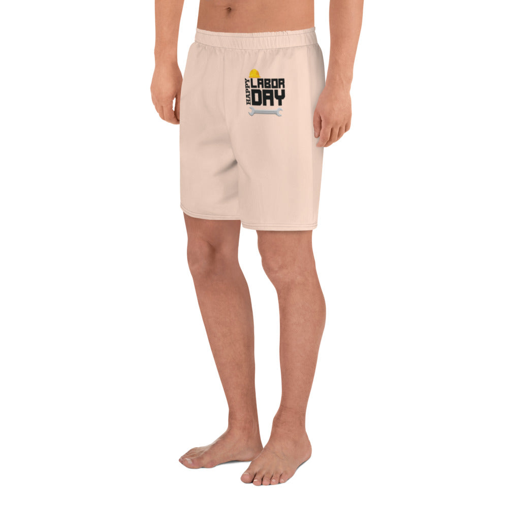 HAPPY LABOR DAY - Men's Athletic Long Shorts