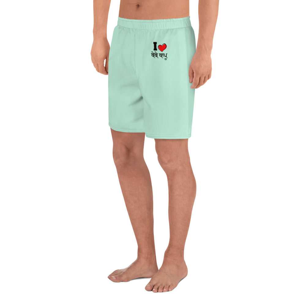 I LOVE BEBE BAPPU - Men's Athletic Long Shorts