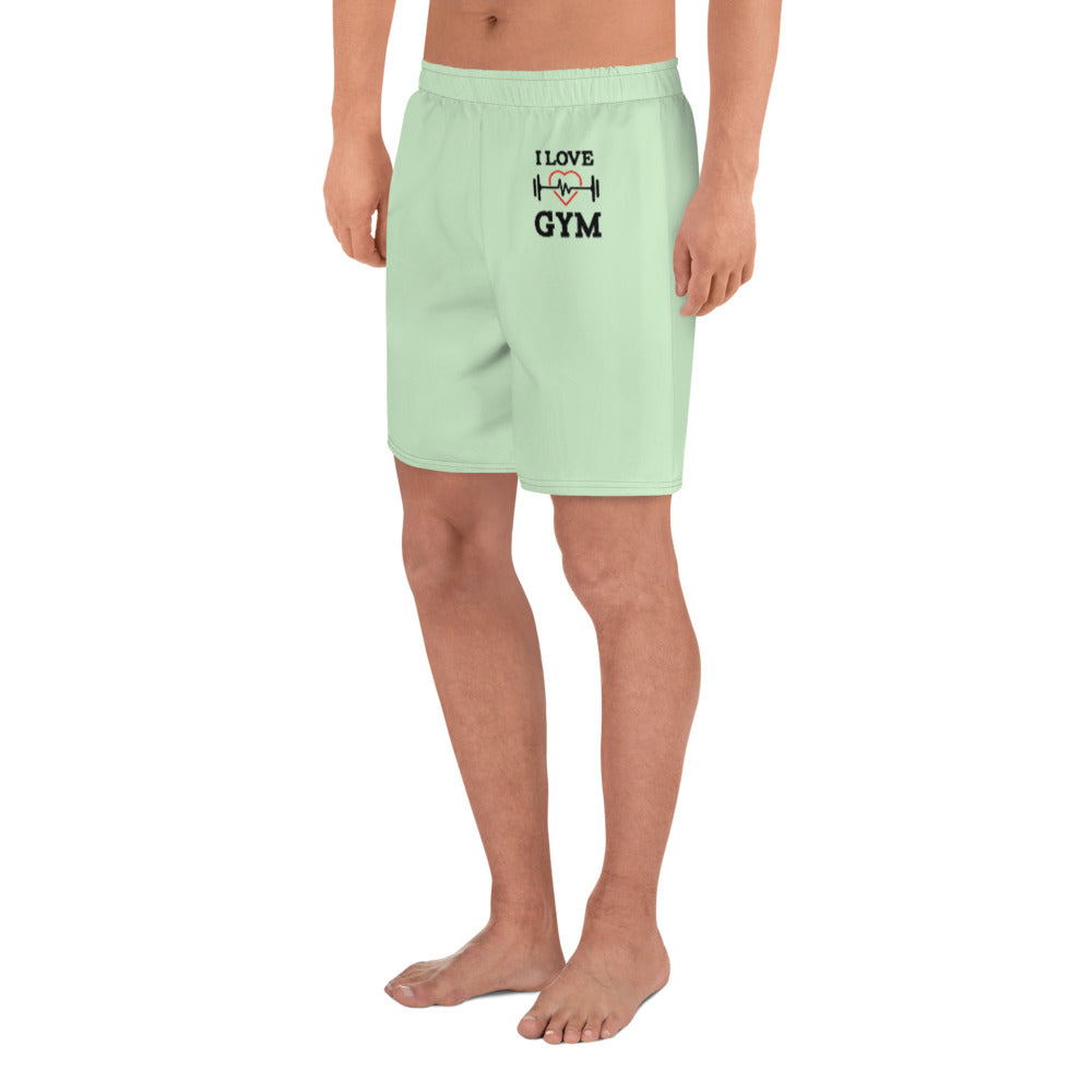 I LOVE GYM - Men's Athletic Long Shorts