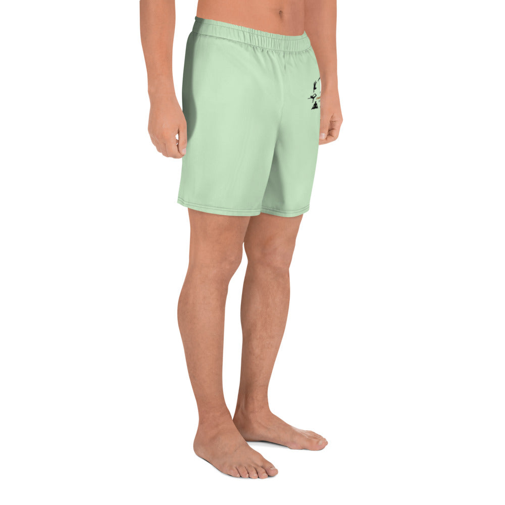 INHALE EXHALE REPEAT - Men's Athletic Long Shorts