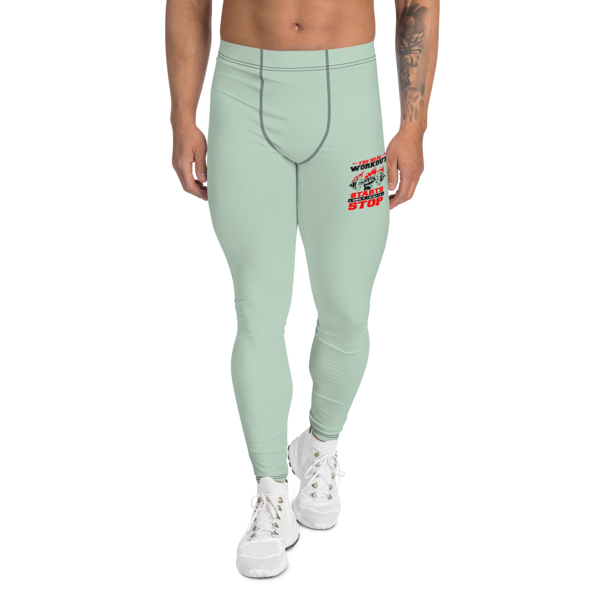 THE REAL WORKOUT STARTS - Men's Leggings
