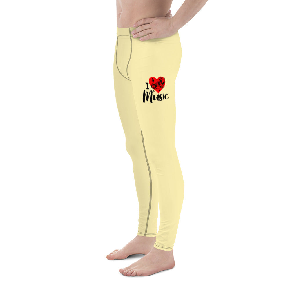 I LOVE MUSIC - Men's Leggings