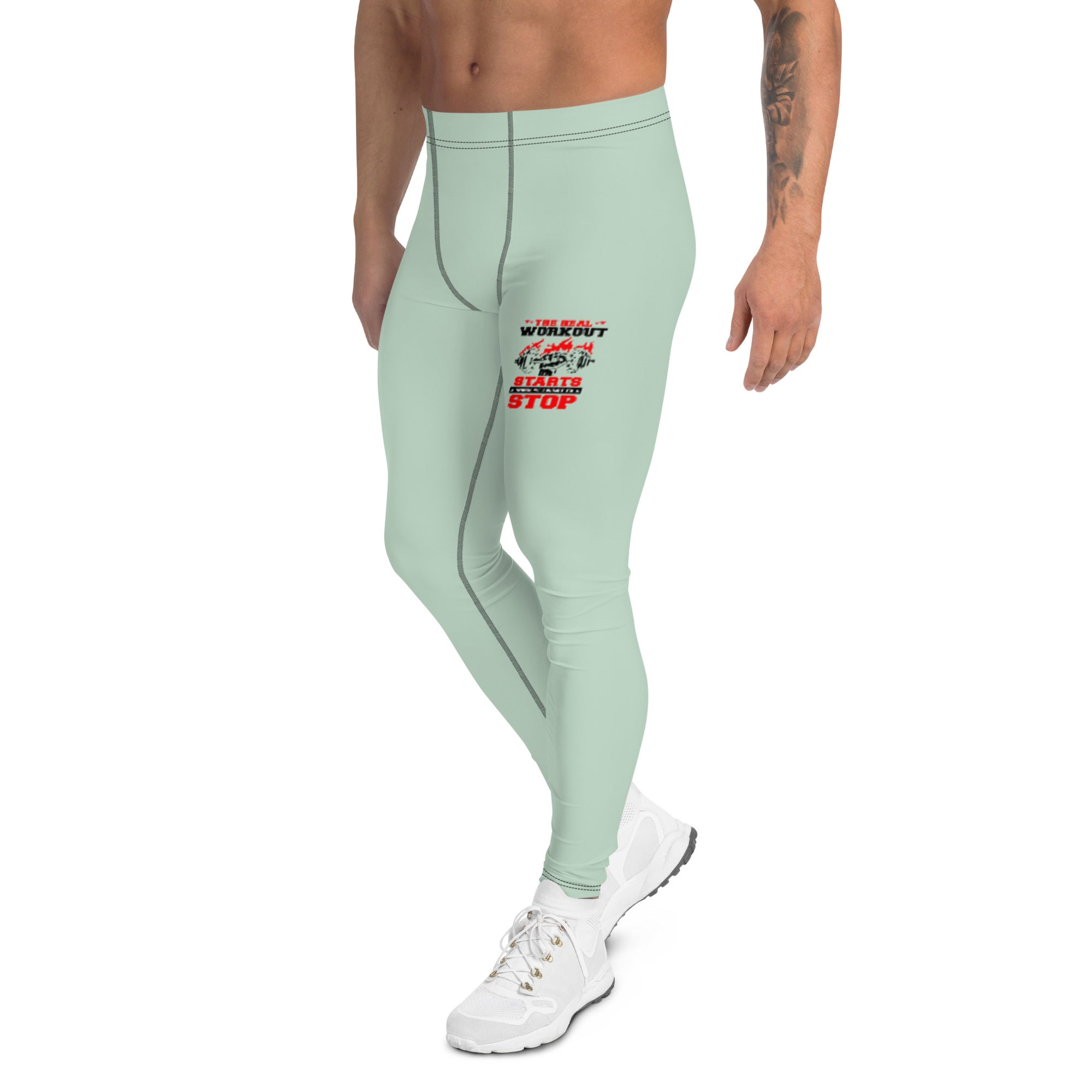 THE REAL WORKOUT STARTS - Men's Leggings