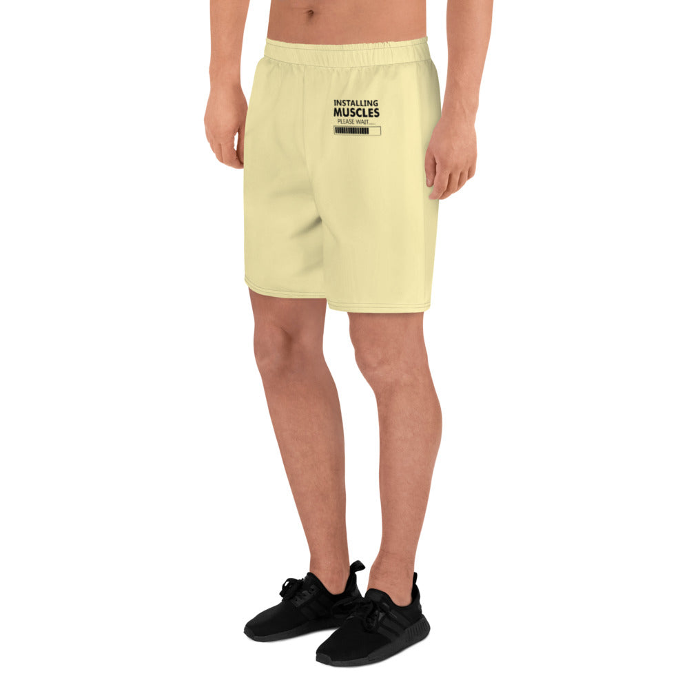 INSTALLING MUSCLES - Men's Recycled Athletic Shorts