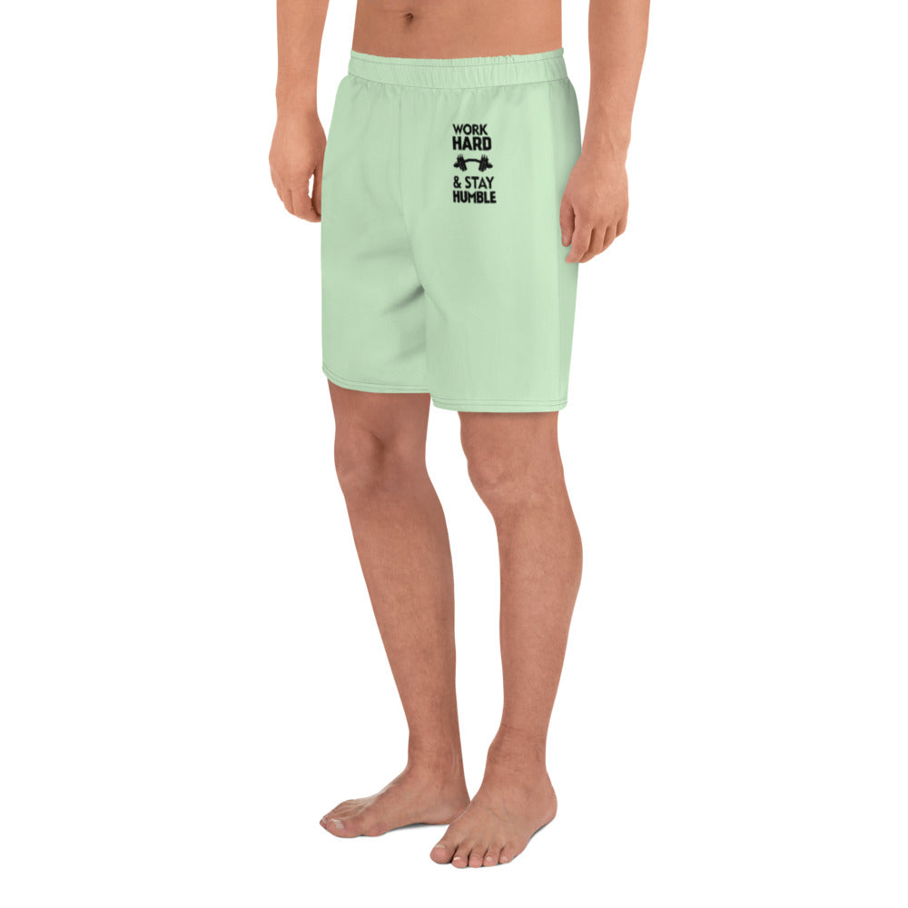 WORK HARD & STAY HUMBLE - Men's Recycled Athletic Shorts