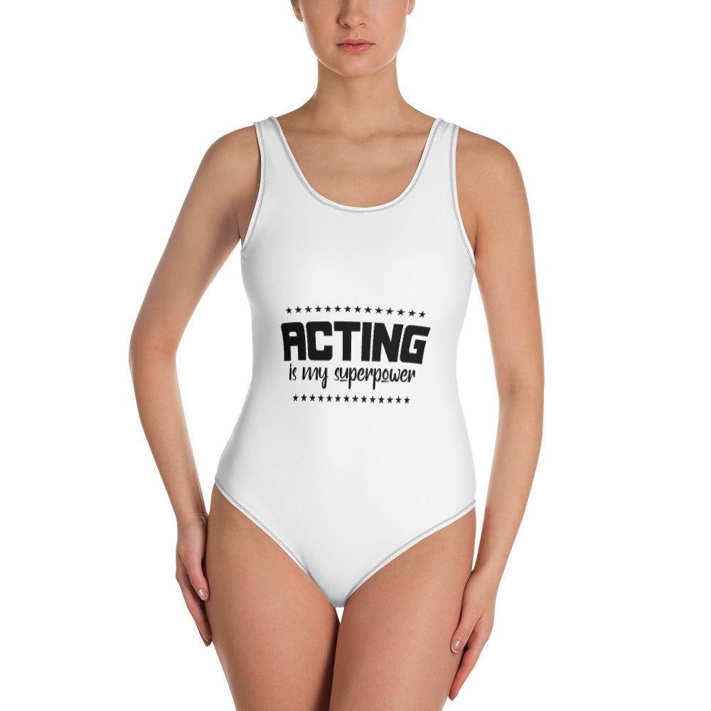 ACTING IS MY SUPERPOWER - One-Piece Swimsuit