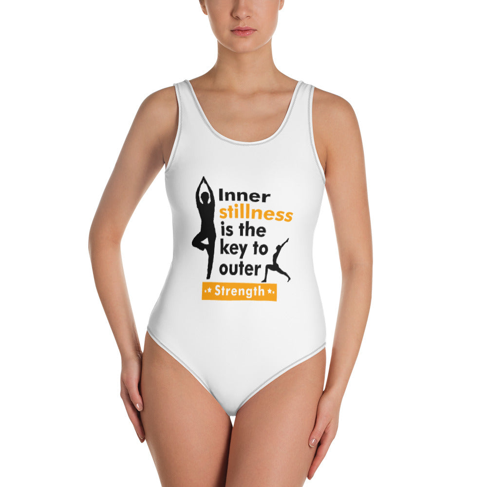 INNER STILLNESS IS THE KEY - One-Piece Swimsuit