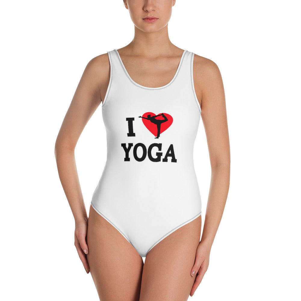 I LOVE YOGA - One-Piece Swimsuit