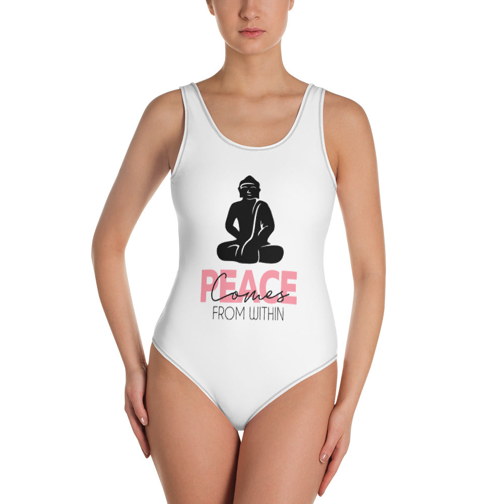 PEACE COMES FROM WITHIN - One-Piece Swimsuit