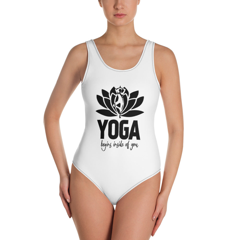 YOGA BEGINS INSIDE OF YOU - One-Piece Swimsuit