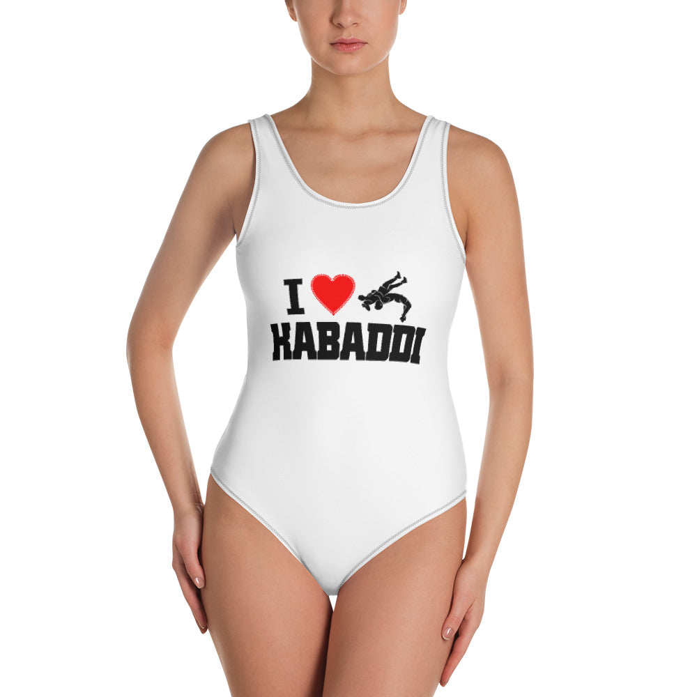 I LOVE KABADDI - One-Piece Swimsuit