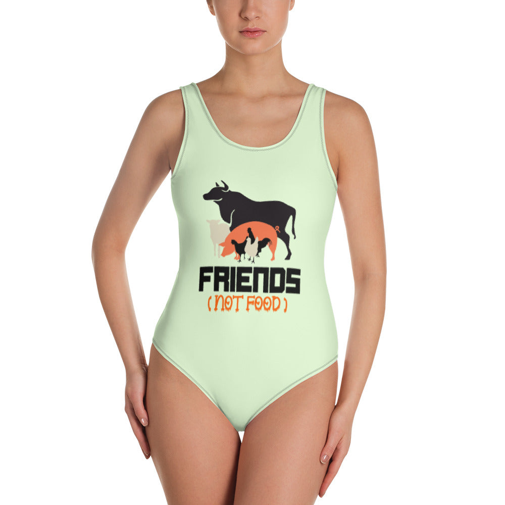 FRIENDS NOT FOOD - One-Piece Swimsuit