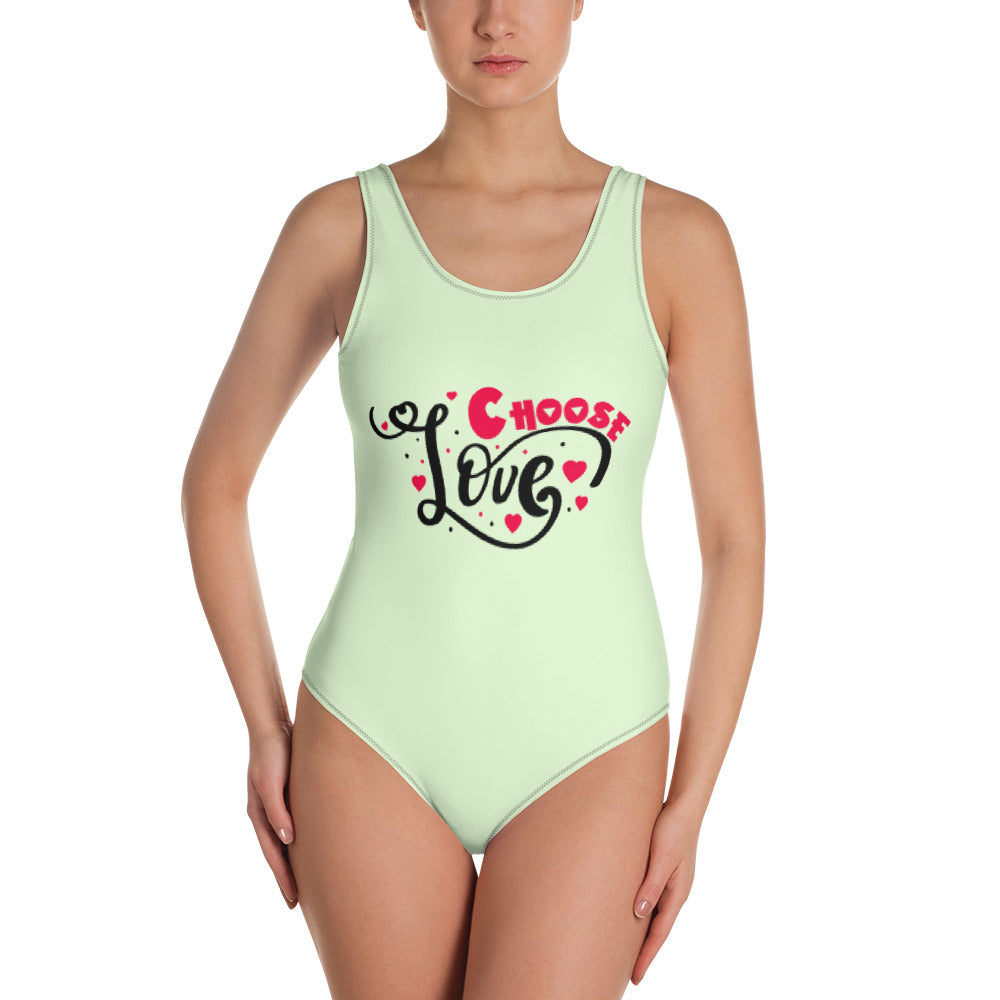 CHOOSE LOVE - One-Piece Swimsuit