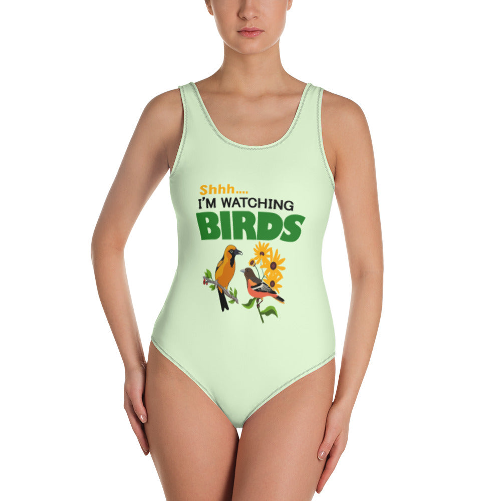 SHHH... I'M WATCHING BIRDS - One-Piece Swimsuit