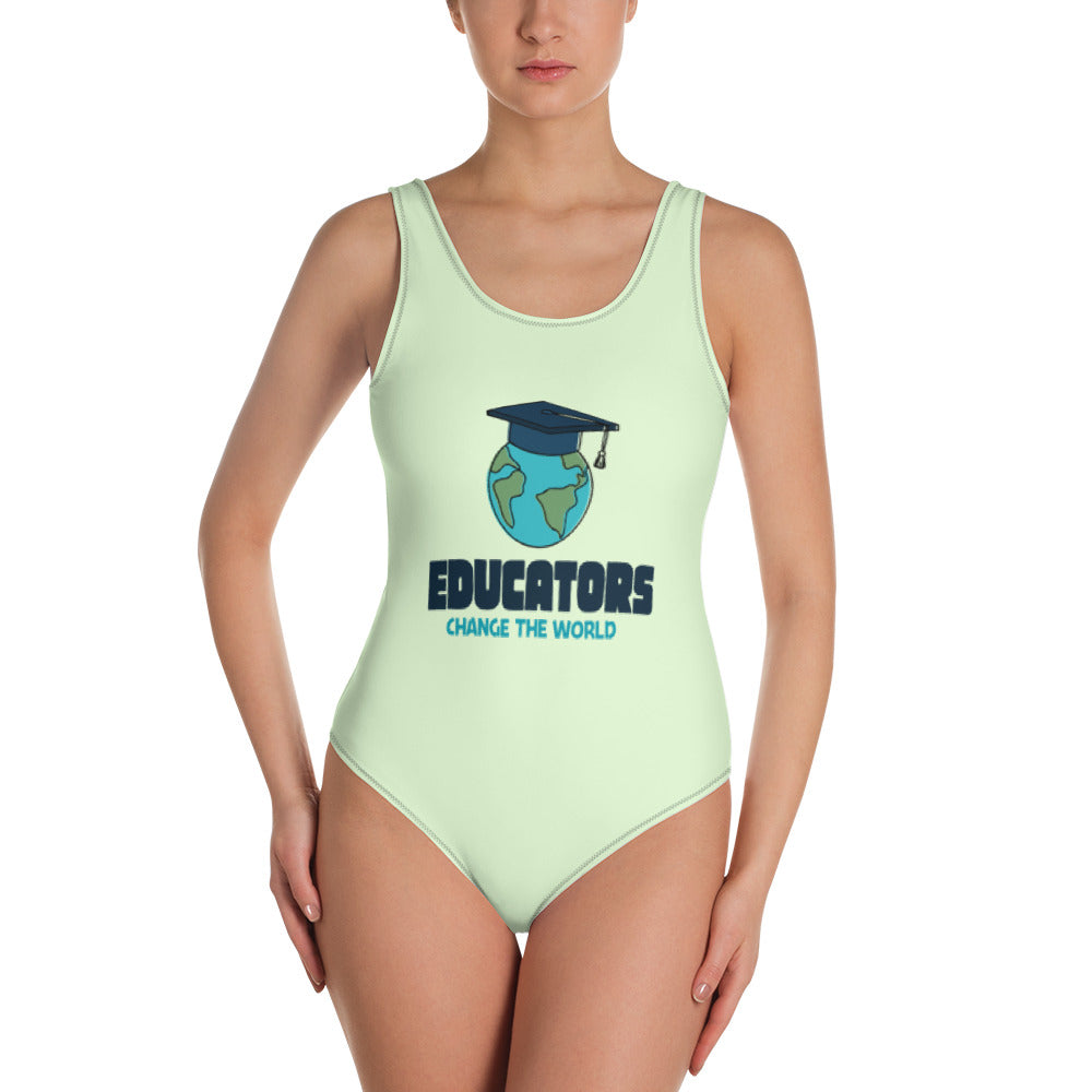 EDUCATORS CHANGE THE WORLD - One-Piece Swimsuit