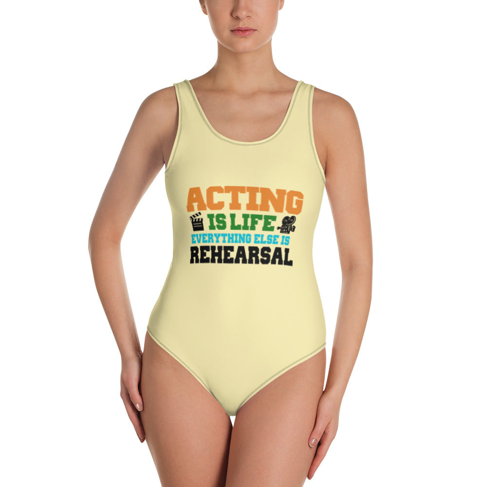 ACTING IS LIFE - One-Piece Swimsuit