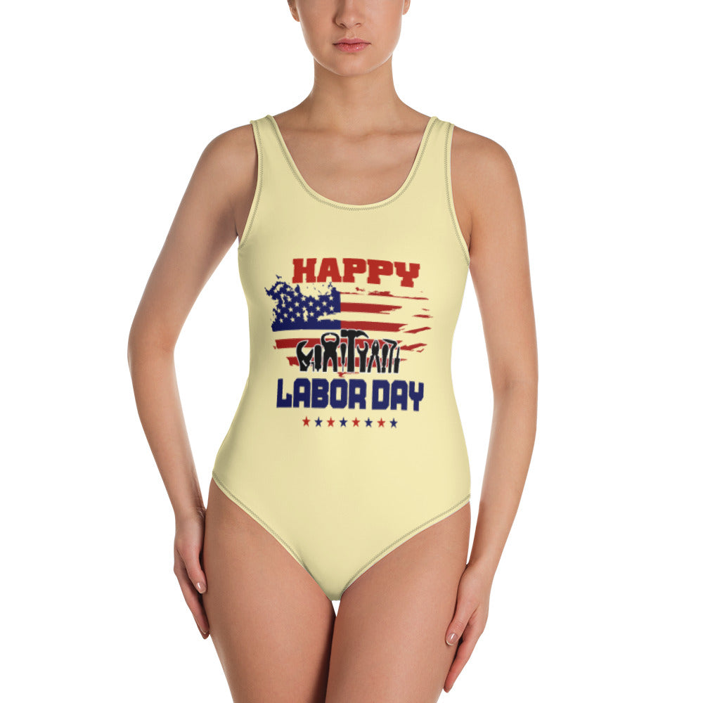 HAPPY LABOR DAY - One-Piece Swimsuit