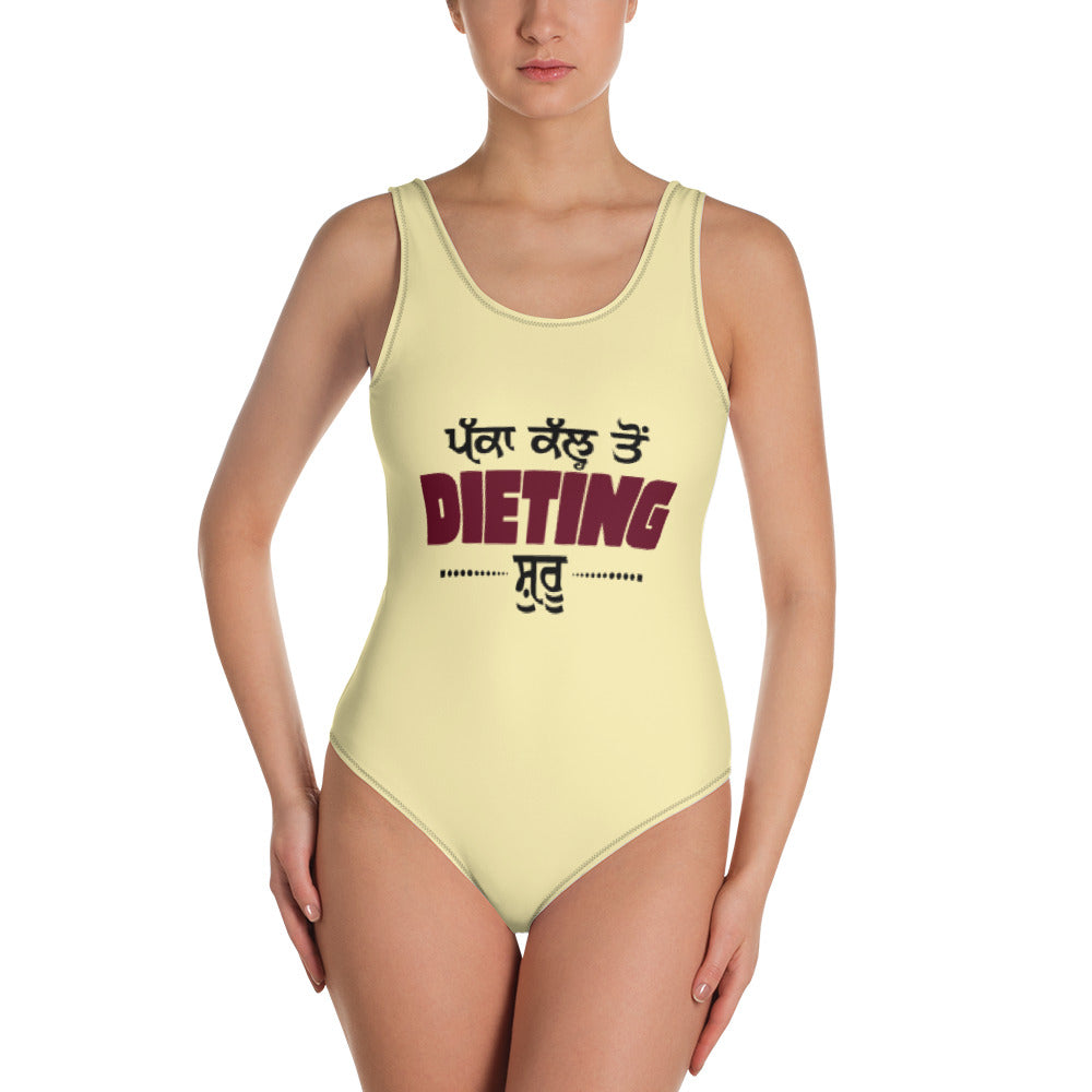 PAKKA KAL TO DIETING SHURU - One-Piece Swimsuit