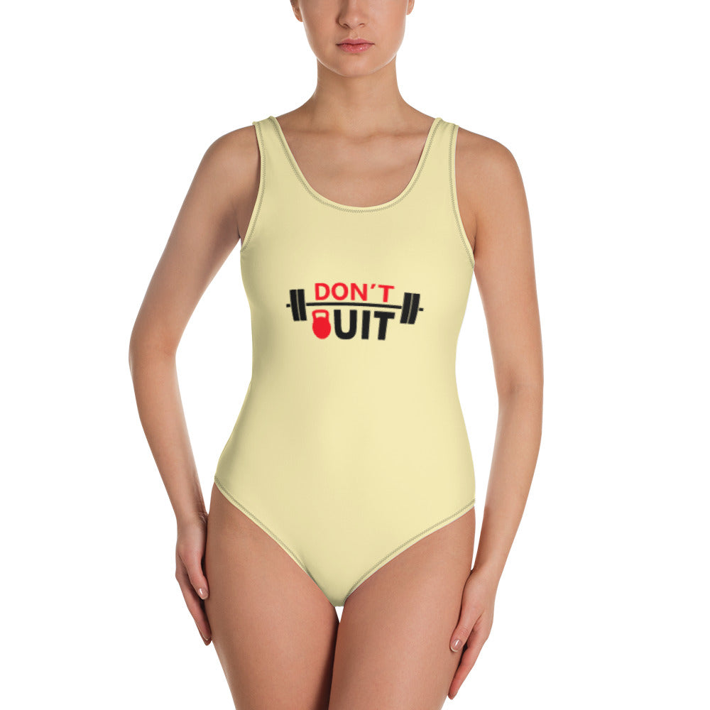 DON'T QUIT - One-Piece Swimsuit