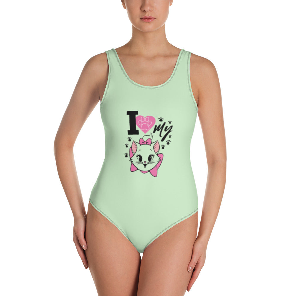 I LOVE MY CAT - One-Piece Swimsuit