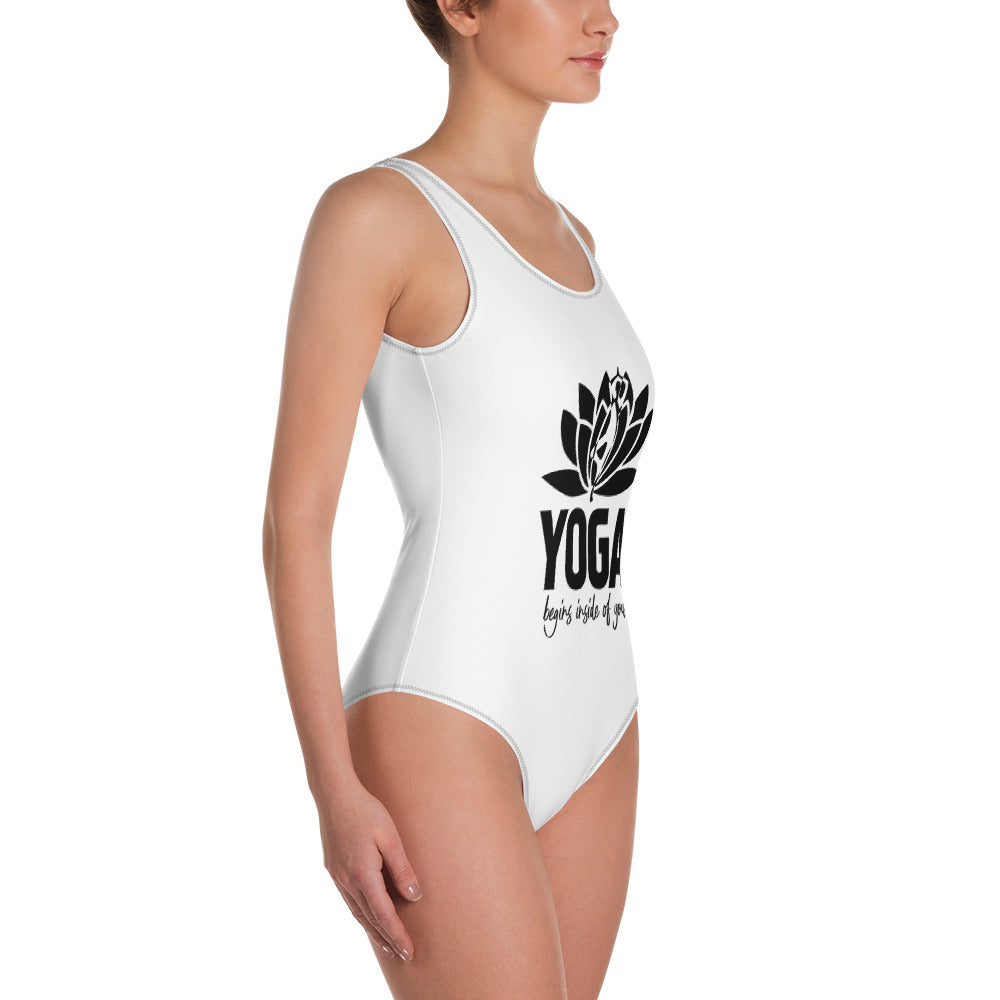 YOGA BEGINS INSIDE OF YOU - One-Piece Swimsuit