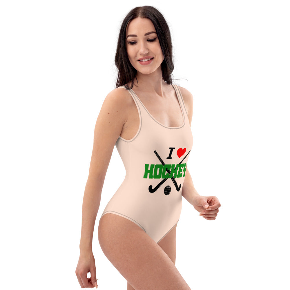 I LOVE HOCKEY - One-Piece Swimsuit