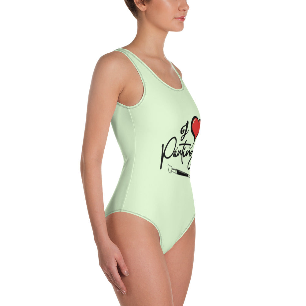 I LOVE PAINTING - One-Piece Swimsuit