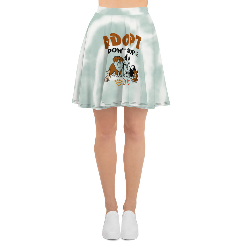 ADOPT DON'T SHOP - Skater Skirt