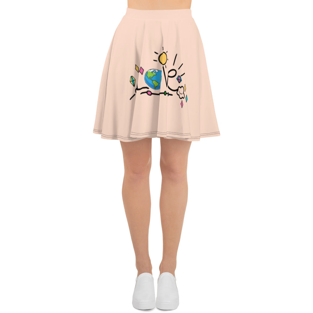 LOVE EARTH - Skater Skirt