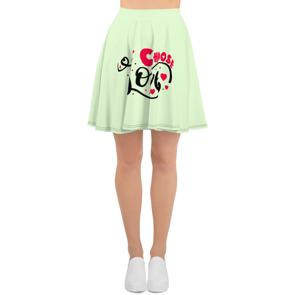 CHOOSE LOVE - Skater Skirt