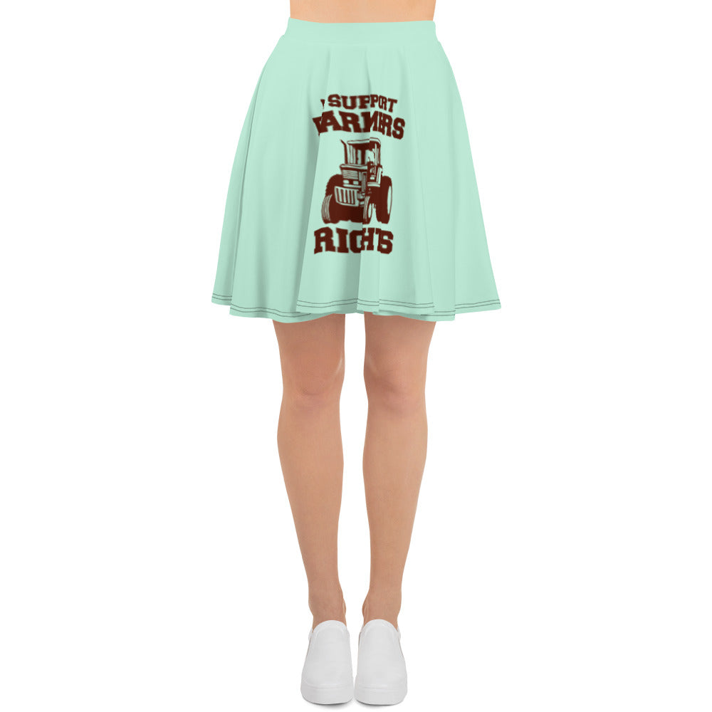 I SUPPORT FARMERS RIGHTS - Skater Skirt