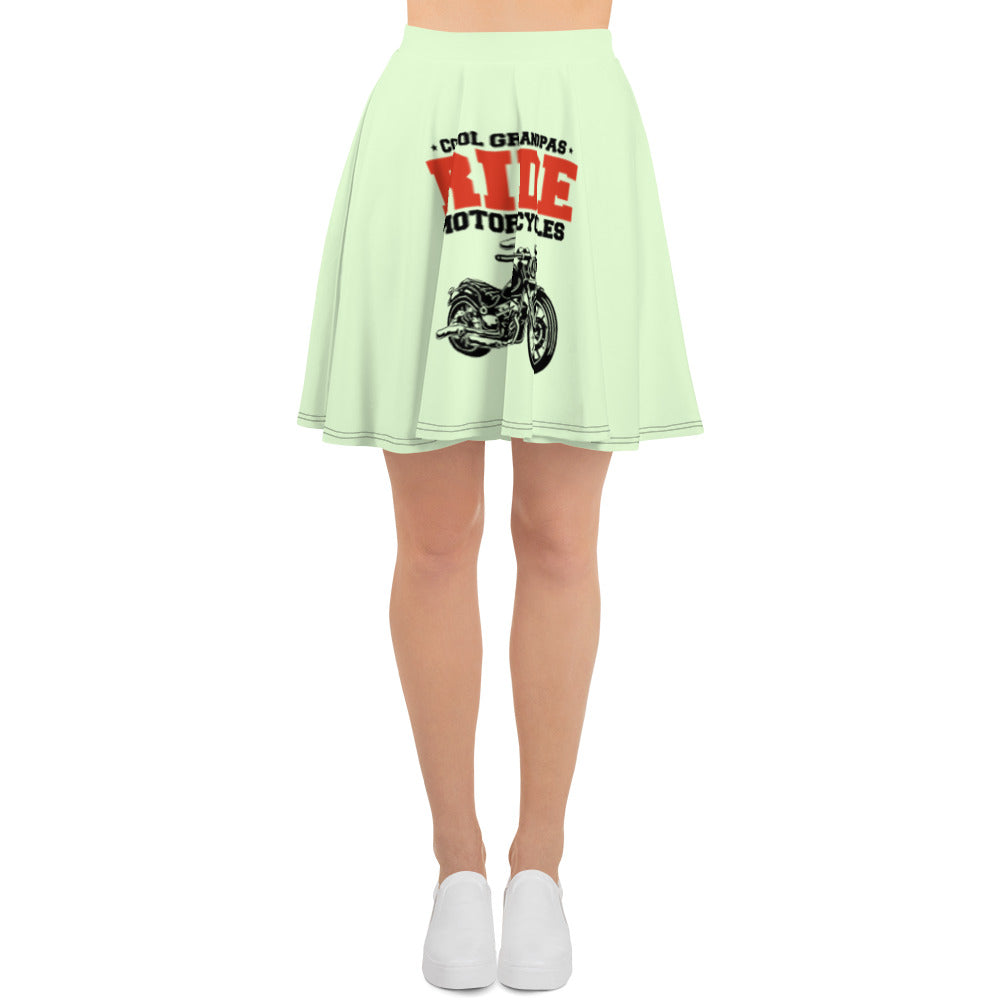 COOL GRANDPAS RIDE MOTORCYCLES - Skater Skirt