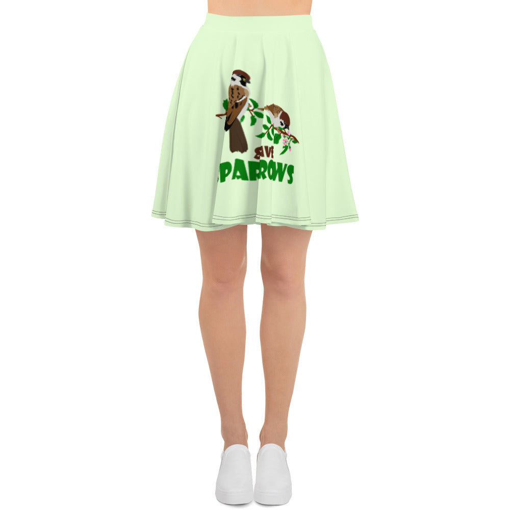 SAVE SPARROWS - Skater Skirt