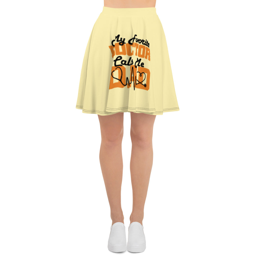 MY FAVORITE DOCTOR CALLS ME DAD - Skater Skirt