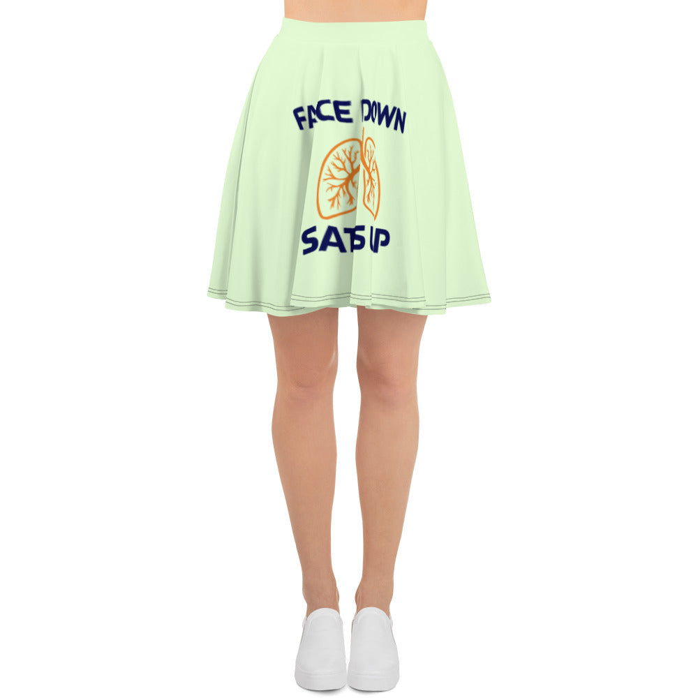 FACE DOWN SATS UP - Skater Skirt