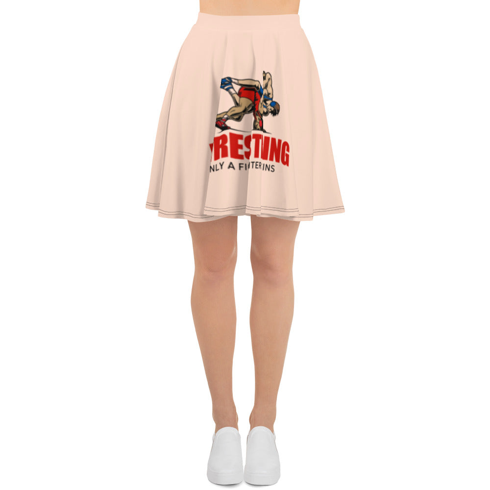 WRESTLING ONLY A FIGHTER WINS - Skater Skirt