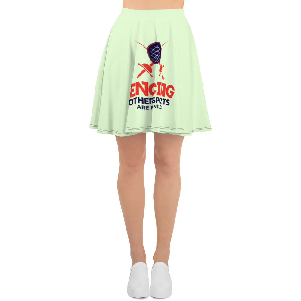 FENCING OTHER SPORTS ARE POINTLESS - Skater Skirt