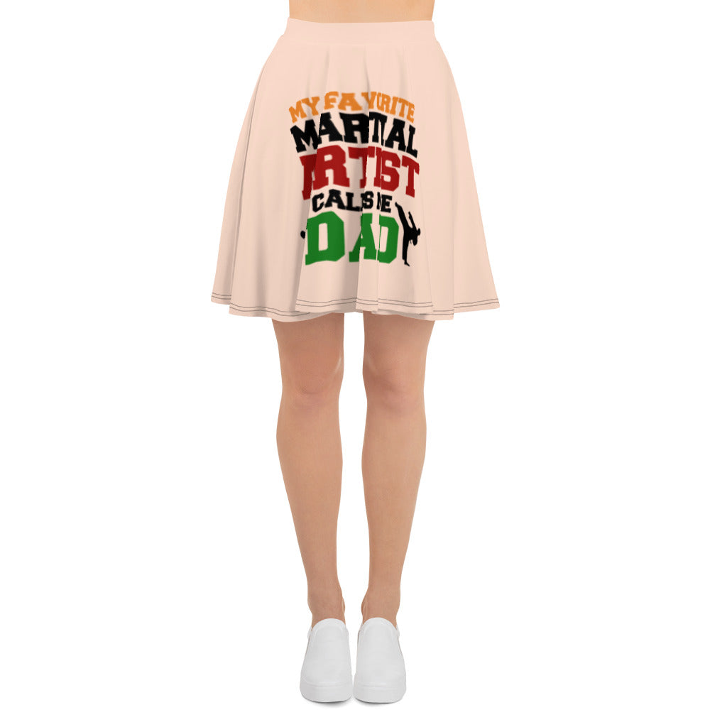 MY FAVORITE MARTIAL ARTIST CALLS ME DAD - Skater Skirt