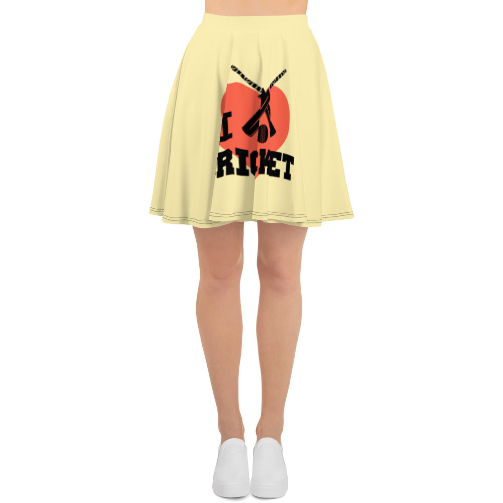 I LOVE CRICKET - Skater Skirt