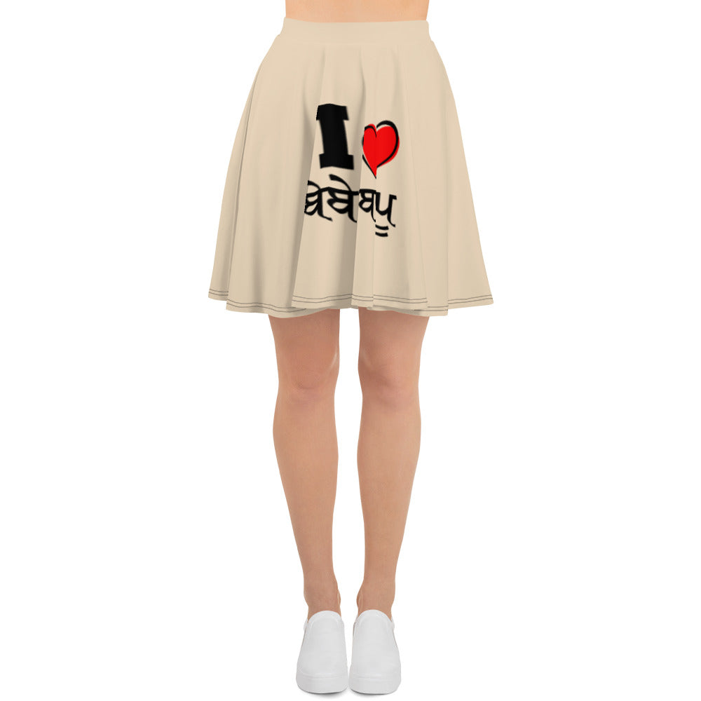 I LOVE BEBE BAPPU - Skater Skirt