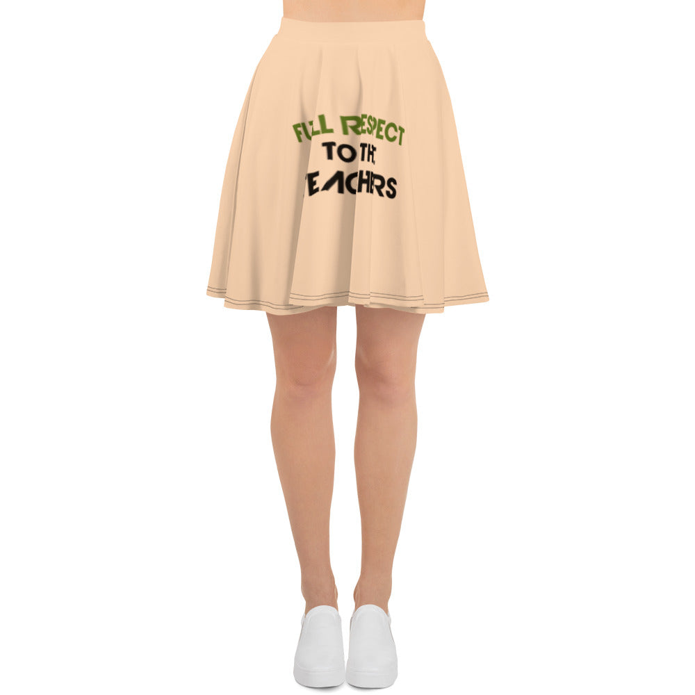 FULL RESPECT TO TEACHER - Skater Skirt