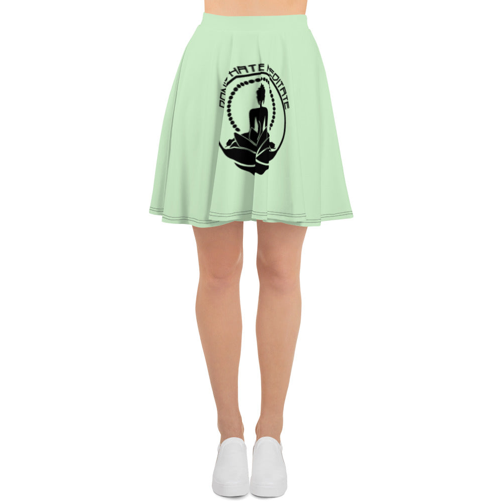 DON'T HATE MEDITATE - Skater Skirt