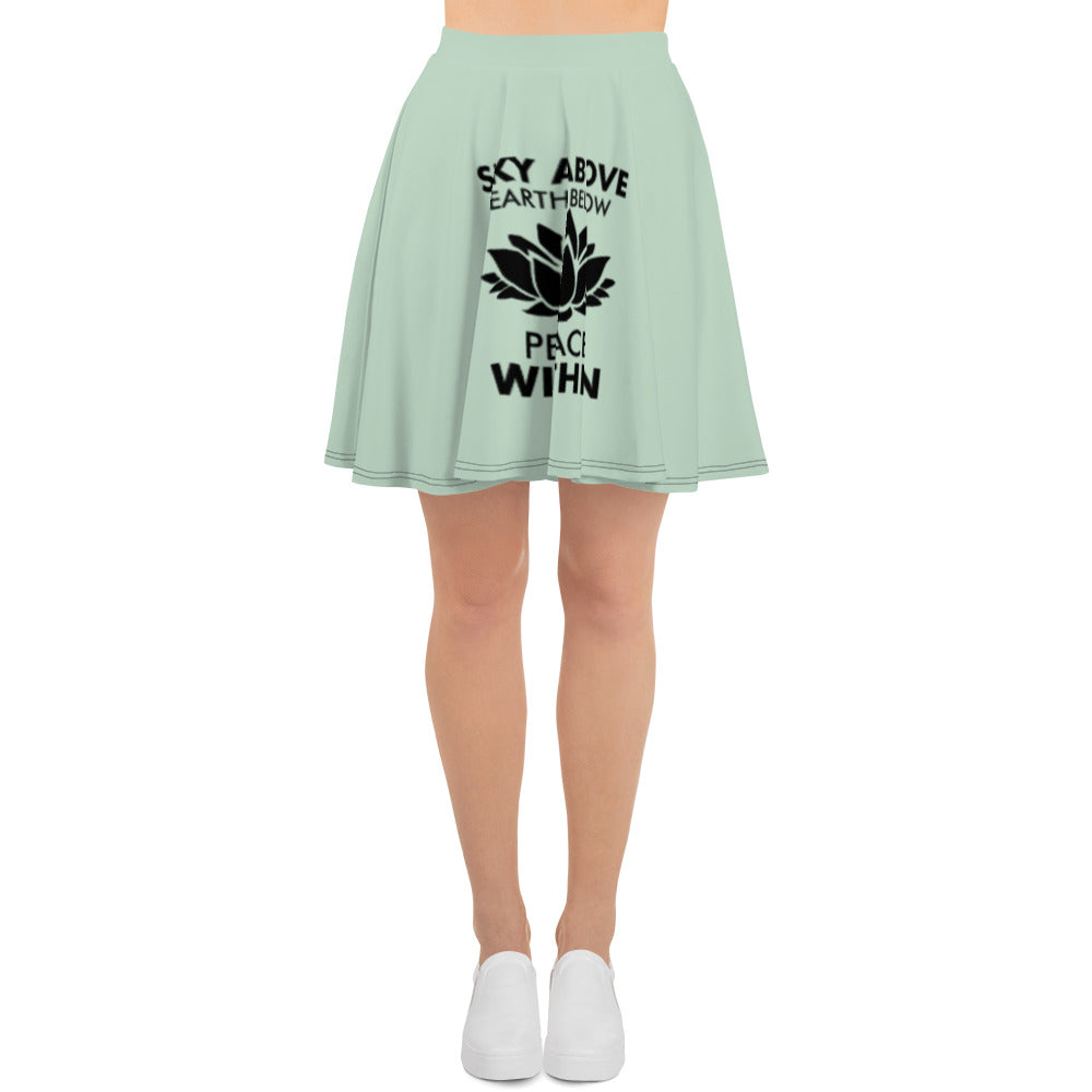SKY ABOVE EARTH BELOW - Skater Skirt