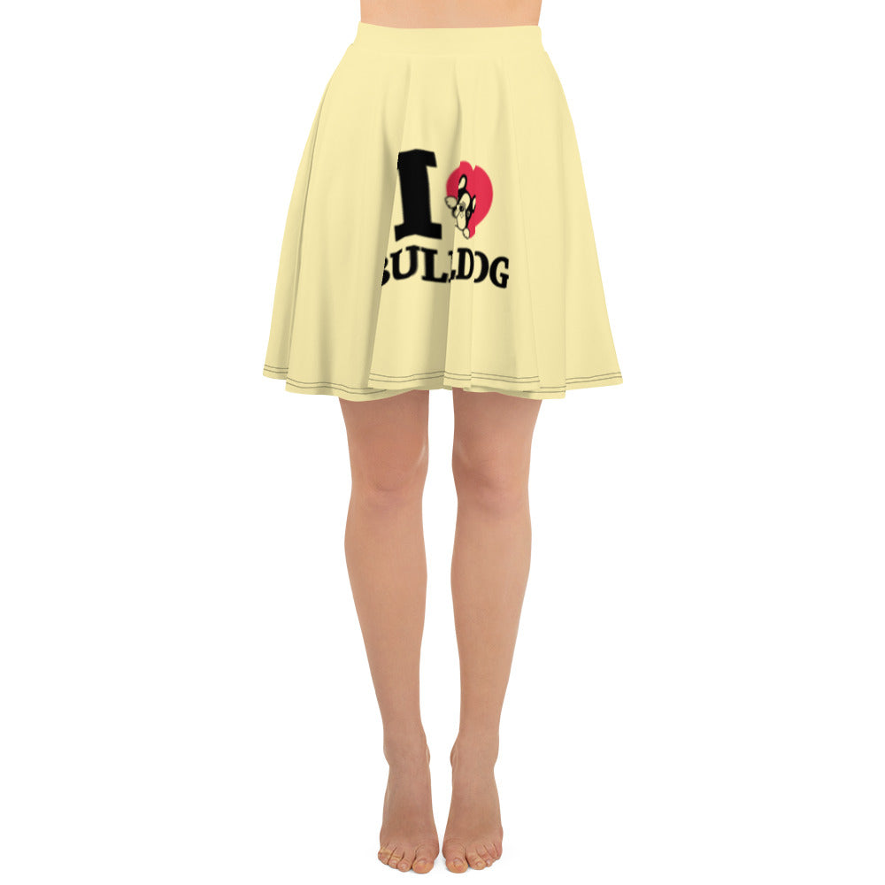 I LOVE BULLDOG - Skater Skirt