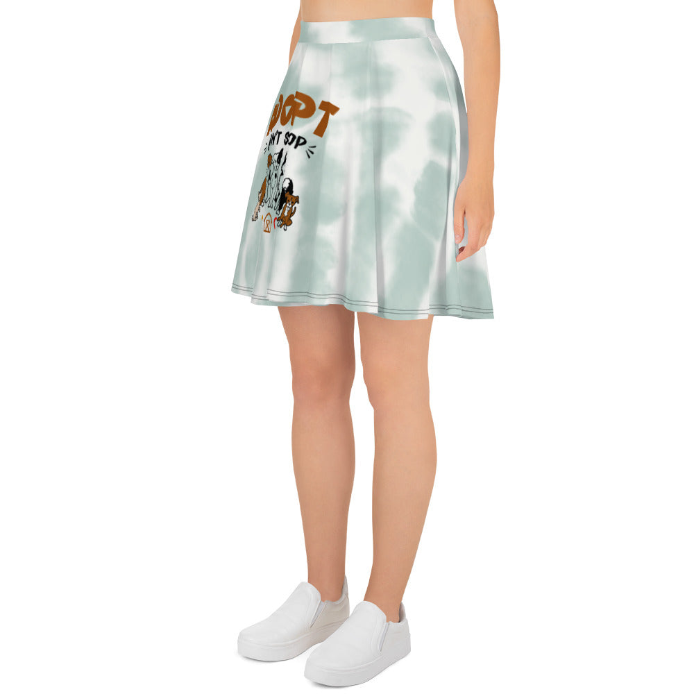 ADOPT DON'T SHOP - Skater Skirt