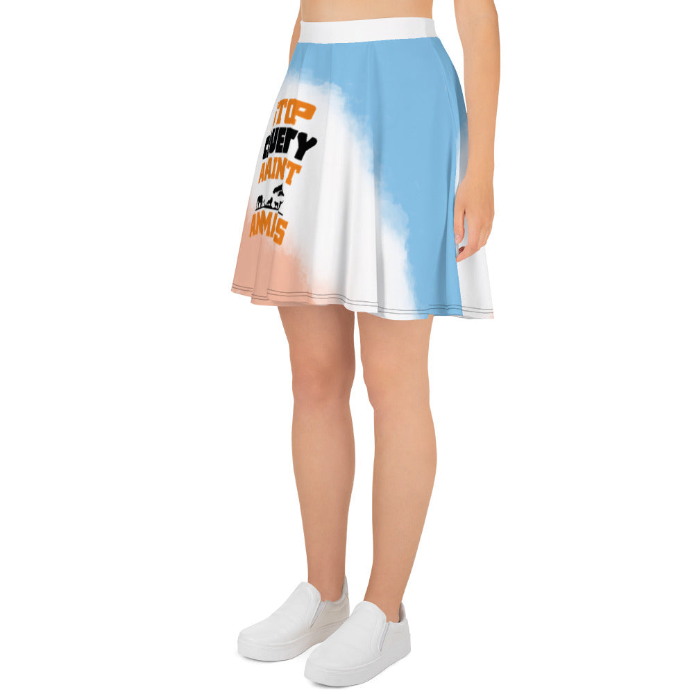 STOP CRUELTY AGAINST ANIMALS - Skater Skirt